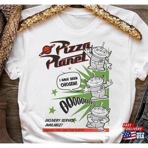 Pizza Planet Toy Story Aliens Service Walt Disney Disneyland 2023 Tshirt Tee